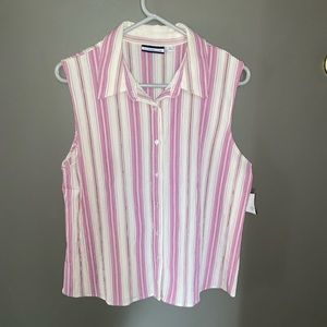 NWT Croft & Barrow Womens Blouse Sleeveless Sz XL.
